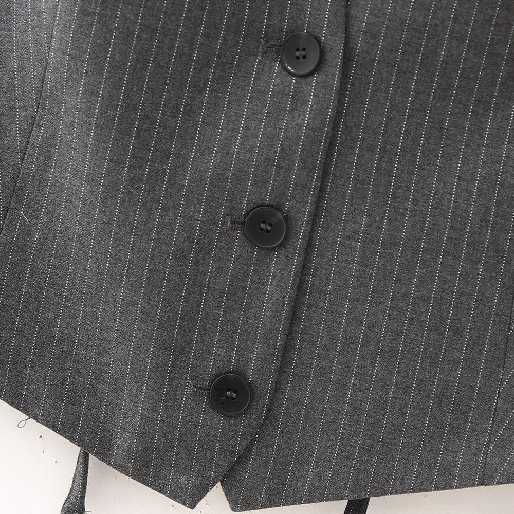 Alva - Ärmelloses enges Top mit Streifenmuster