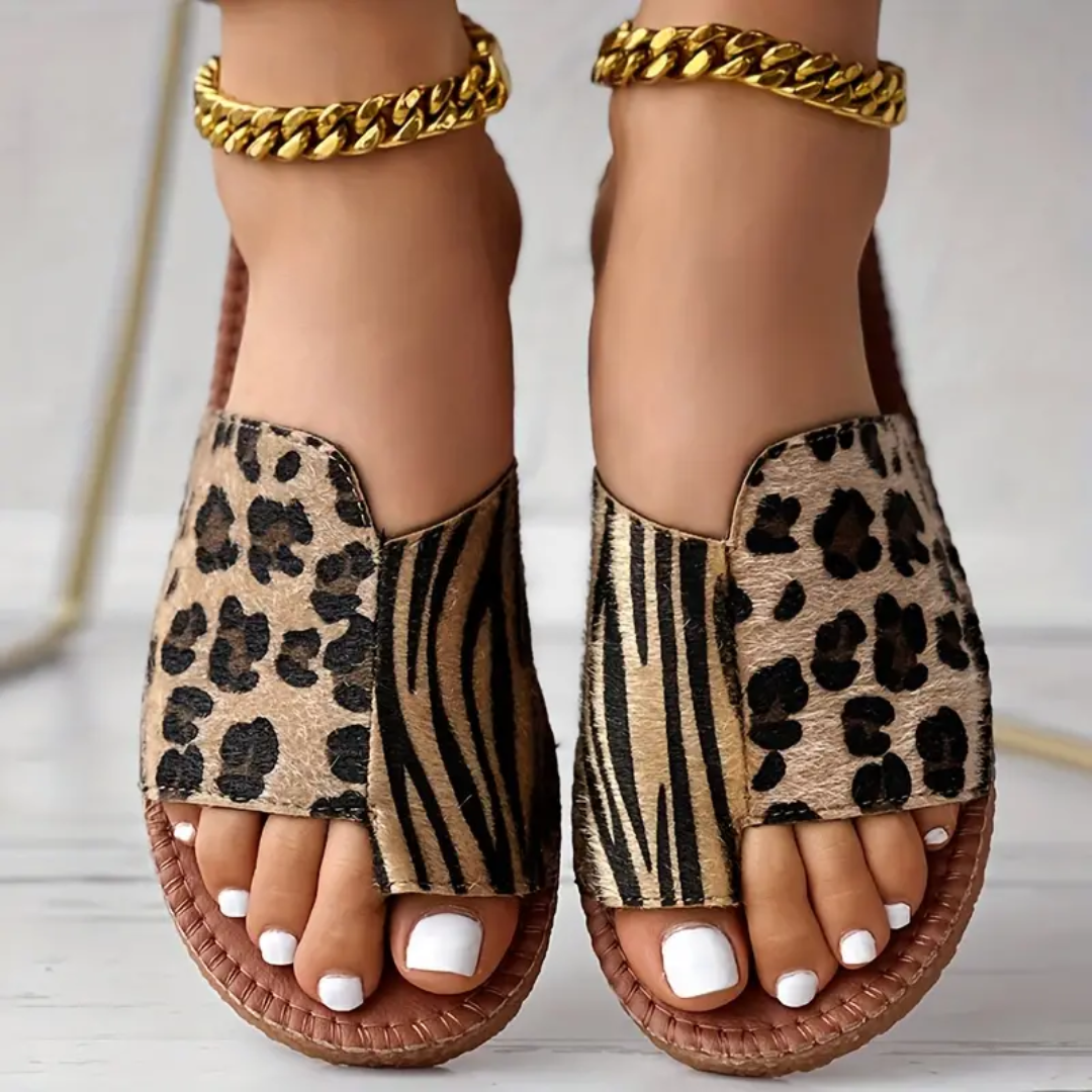 Anastasia | Stilvolle Leoparden Sandalen