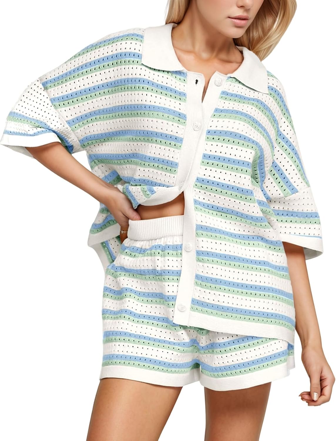 Lena - Stilvolles Zweiteiliges Häkelset