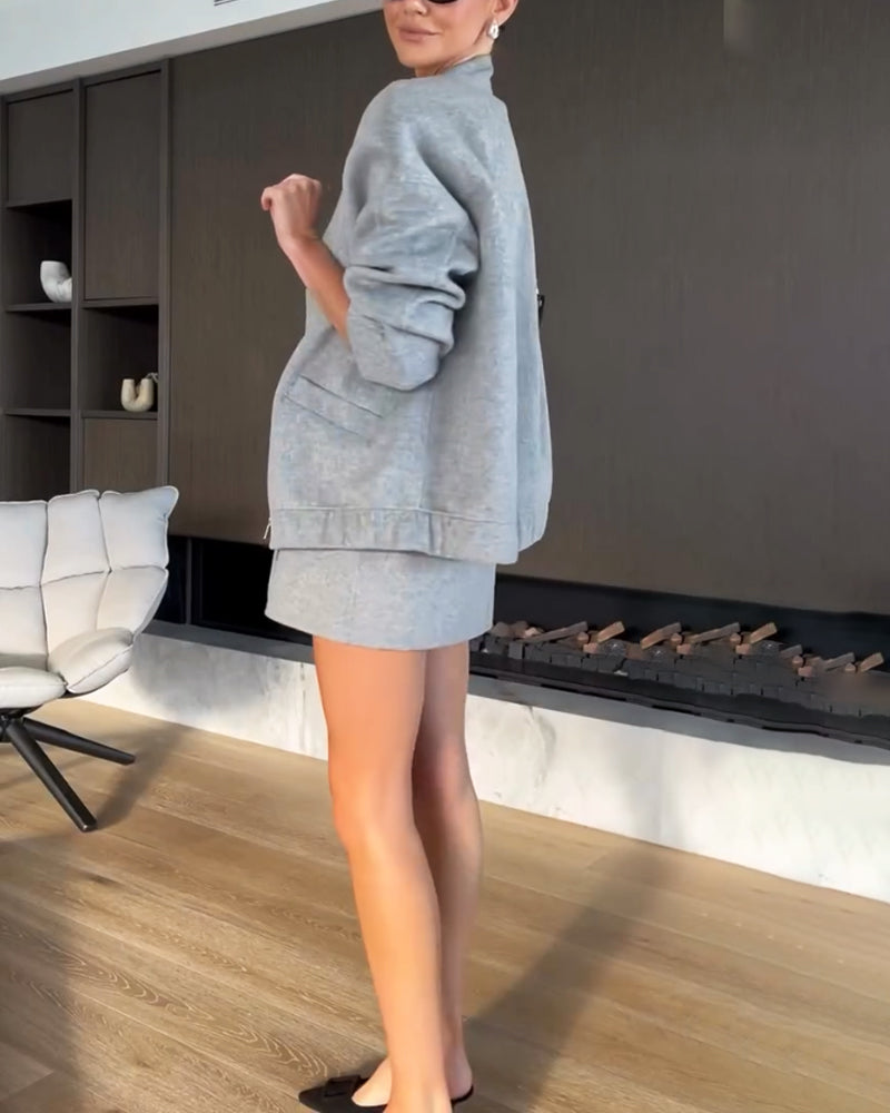 Lilly - Modisches Zweiteiler-Set mit Jacke und Overskirt