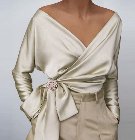 Claudia - Seidenbluse Sommer