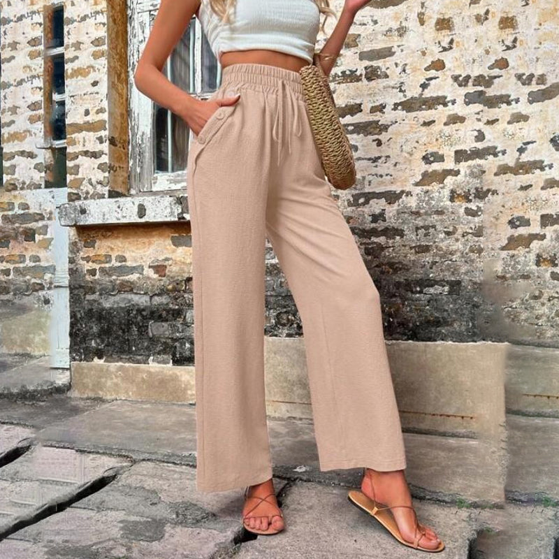 Fleur | High-Waist Elastische Hosen