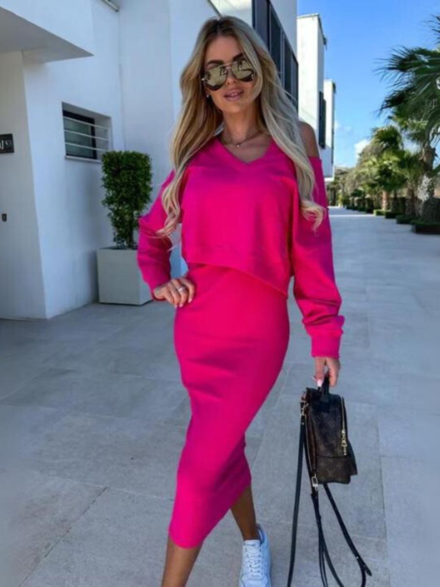 Heidi-Mode | Set aus Pullover und Kleid