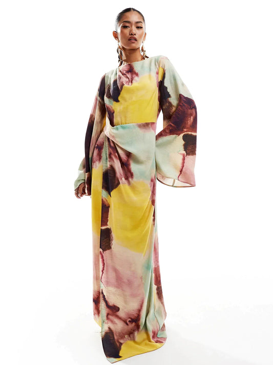 Valerie - Farbenpracht Maxikleid