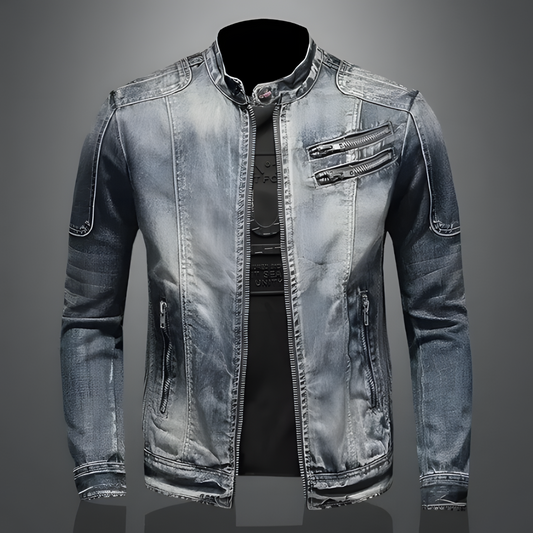 Raphael - Klassische Biker-Jeansjacke