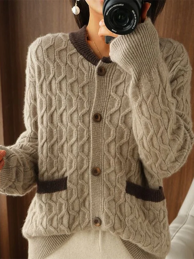 Amelia - Vintage Cardigan für Frauen mit Knopfleiste