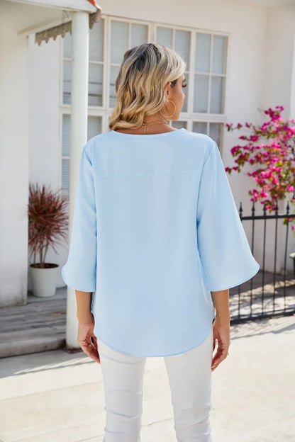 Zoe - Bluse mit V-Ausschnitt