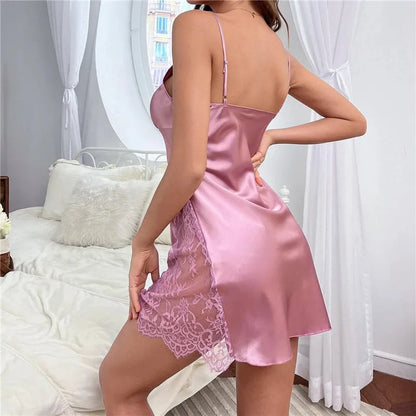 Heidi-Mode | Seidiger Satin Italienisches Nachthemd