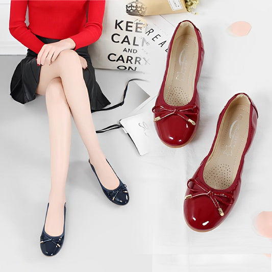 Alva - Bequeme flache Schuhe mit Schleife