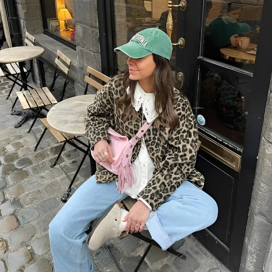 Alva - Lässige Jacke im Leoparden-Look