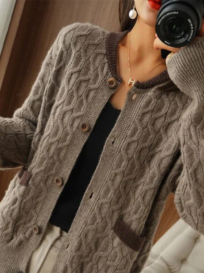 Amelia - Vintage Cardigan für Frauen mit Knopfleiste