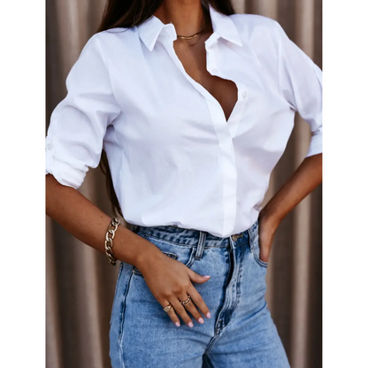 Salena | Damen Elegantes Bluse | Langarm