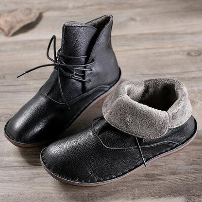 Isla - klassischer damenstiefel aus leder