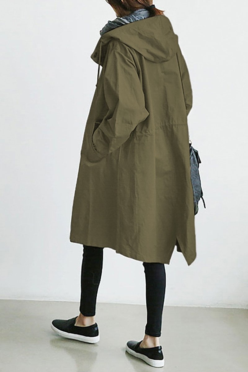 Bellerue - wasserdichter trenchcoat mit kapuze