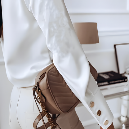 Ameliea | Damen Knopf Daunen Hemd | Lässig