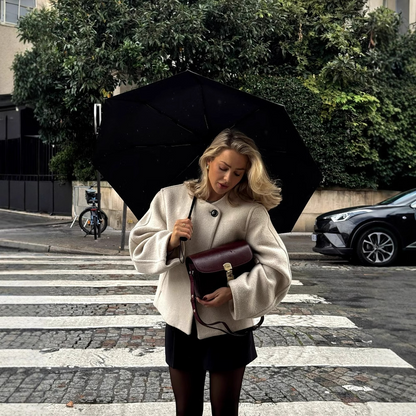 Amoura - Damen-Daunenjacke mit eckigem Kragen