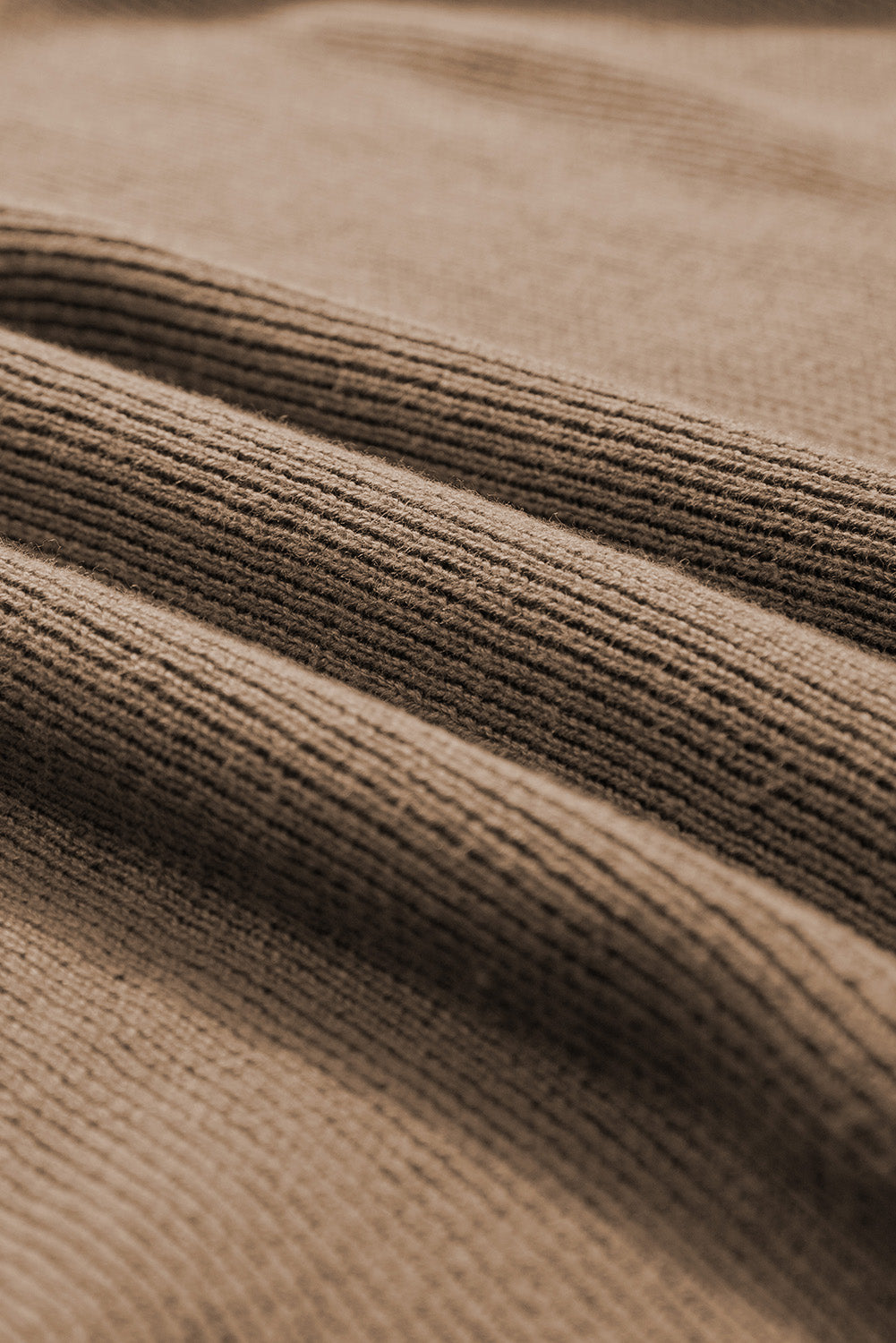 Rundhalsausschnitt Halbe Ärmel Rippenstrick Top