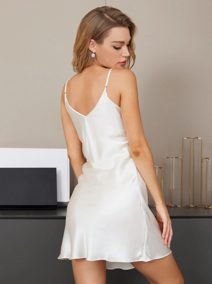 Heidi-Mode | Seiden Seiten Kurzes Nachthemd