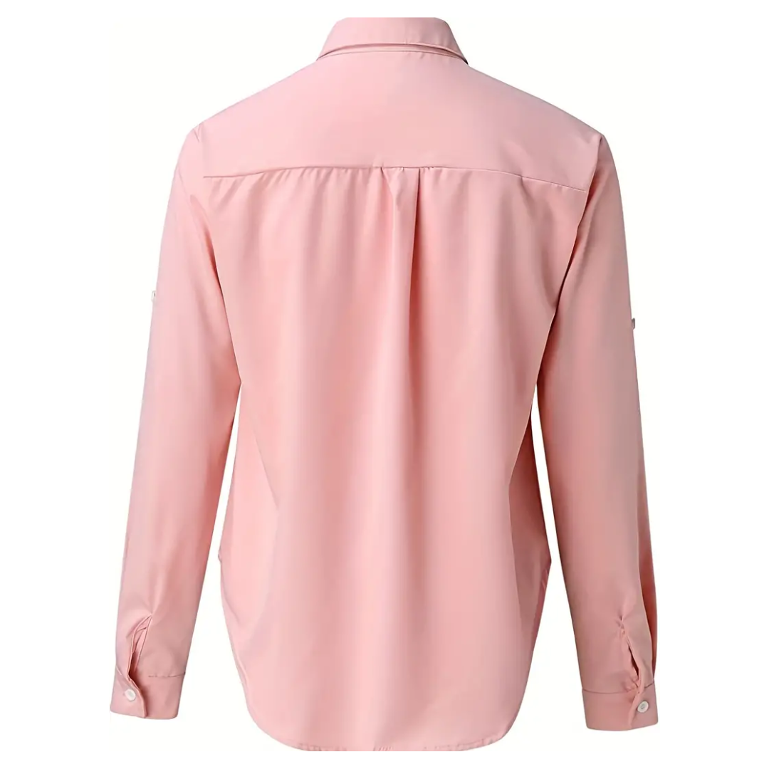 Salena | Damen Elegantes Bluse | Langarm