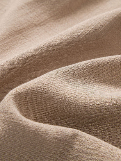 And Rayon Blend Stand Collar Shirt & Straight Leg Pants