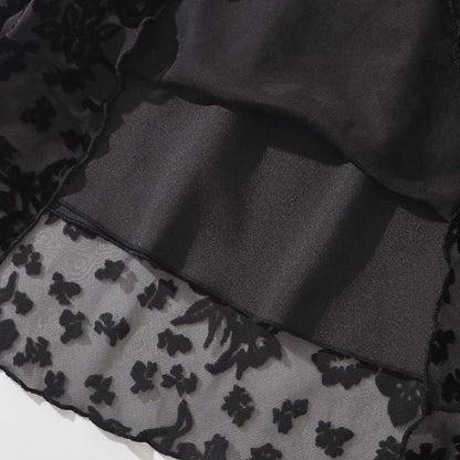 Heidi-Mode | Schicker Midirock mit Floralem Spitzendesign