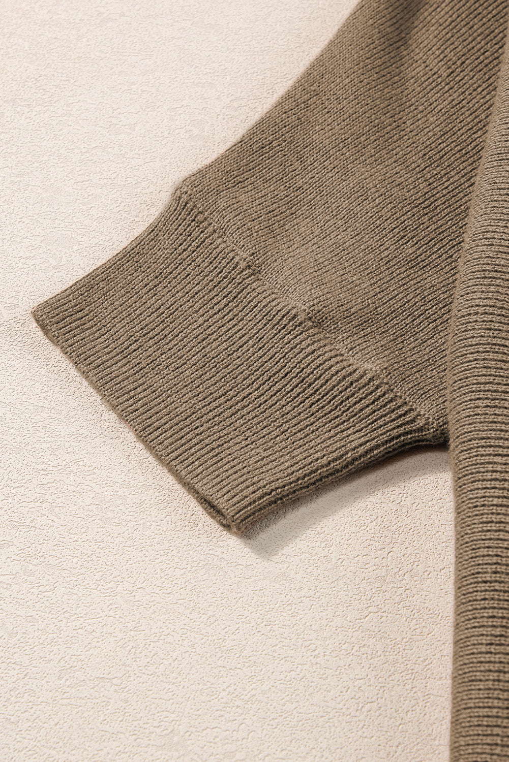 Rundhalsausschnitt Halbe Ärmel Rippenstrick Top