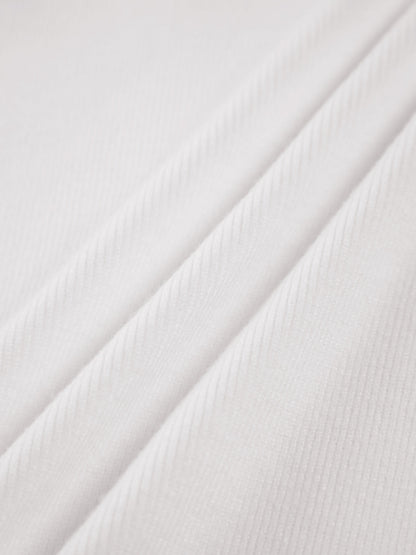 Heidi-Mode | Schulterfreies Overfold Langarm-Strick-Top