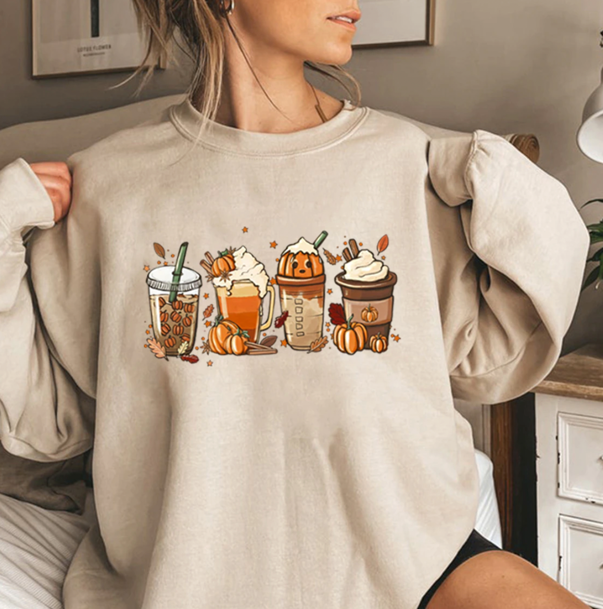 PUMPKIN SPICE - Stylischer Sweater mit individuellem Design