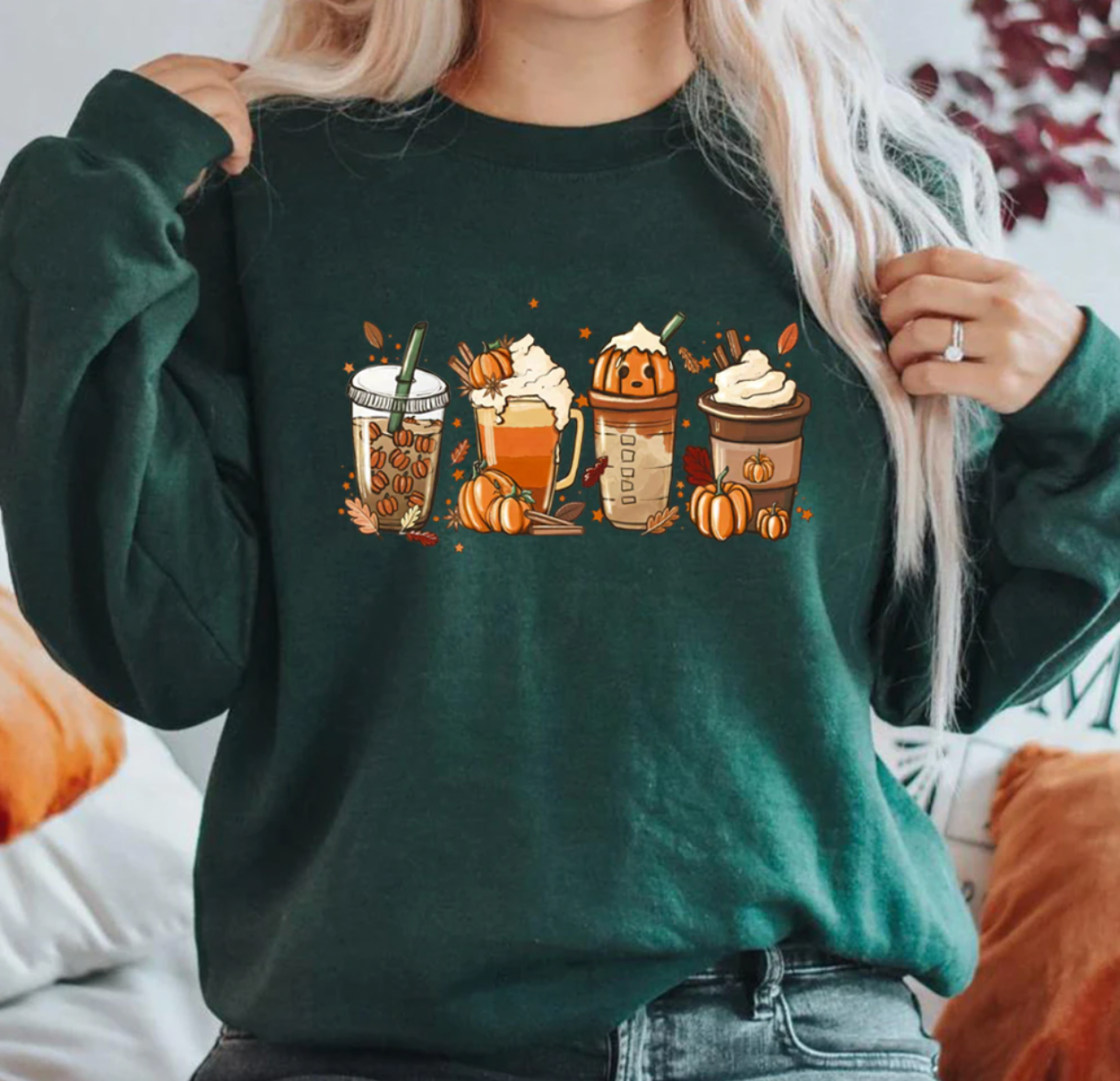 PUMPKIN SPICE - Stylischer Sweater mit individuellem Design