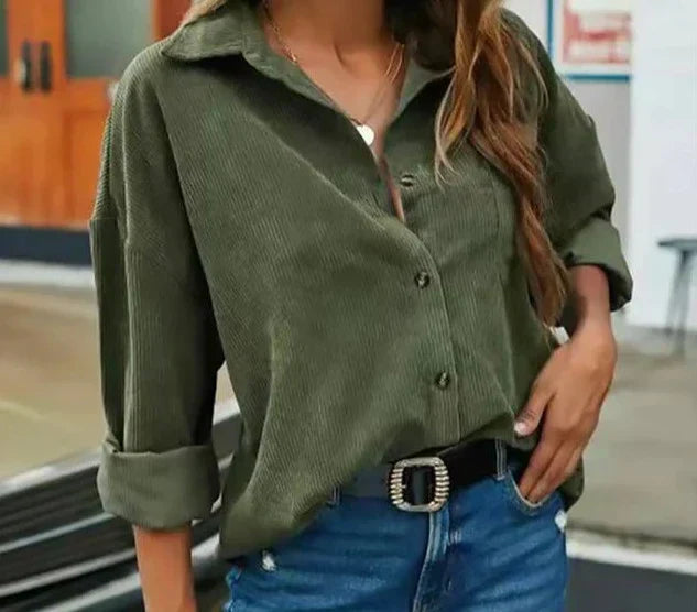 Wendela - Cordbluse im trendigen Look