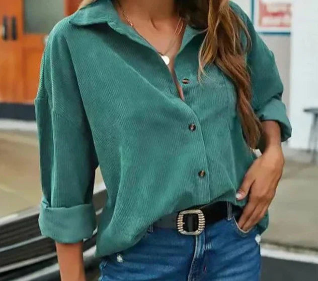 Wendela - Cordbluse im trendigen Look