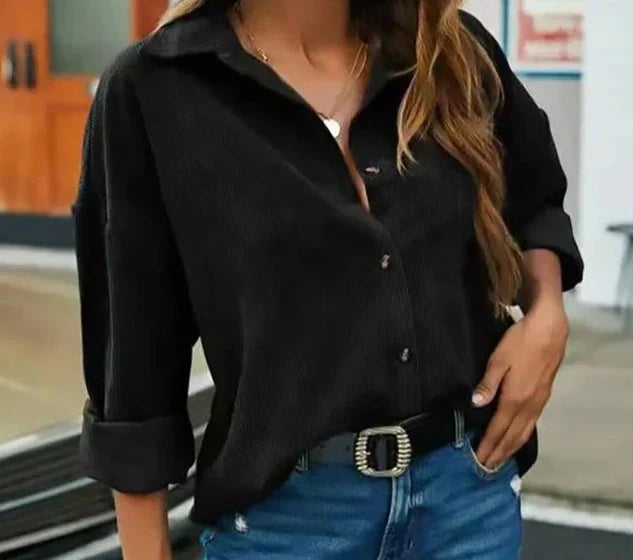 Wendela - Cordbluse im trendigen Look