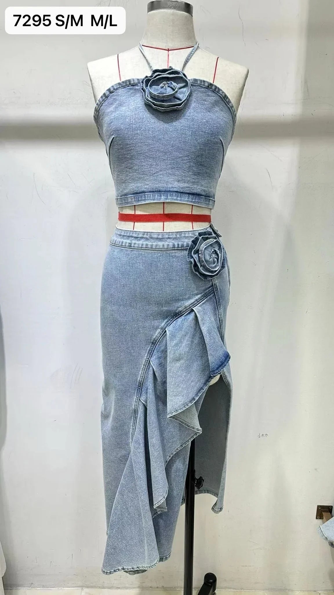 Heidi-Mode | Set aus Rosafarbenem Top und Jeans