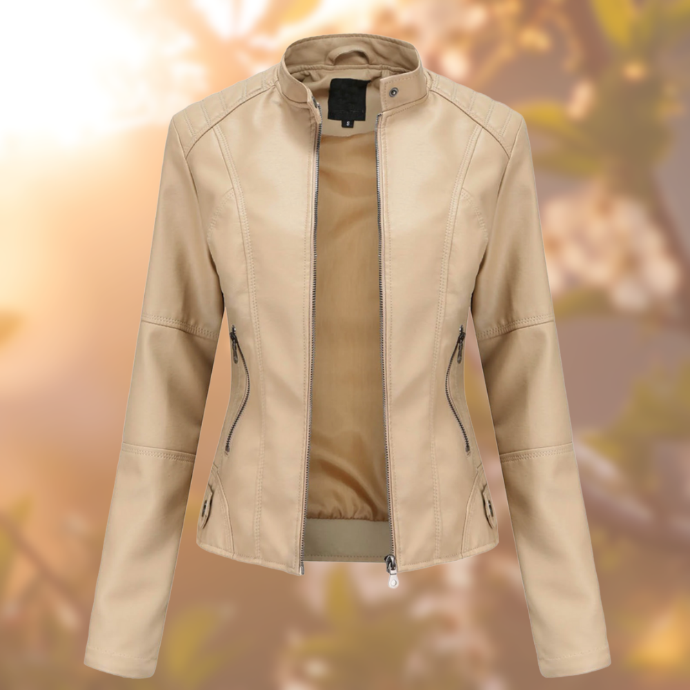 Rose - Elegante und Modische Lederjacke