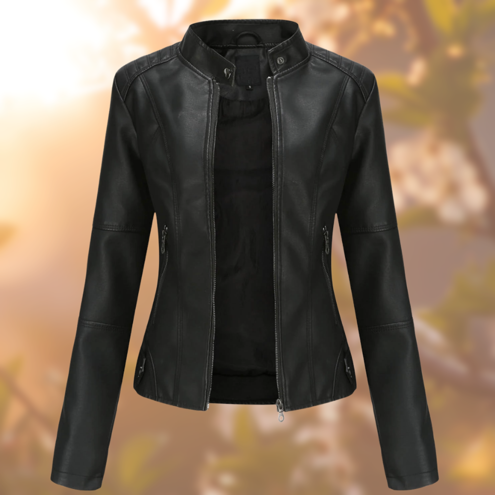 Rose - Elegante und Modische Lederjacke