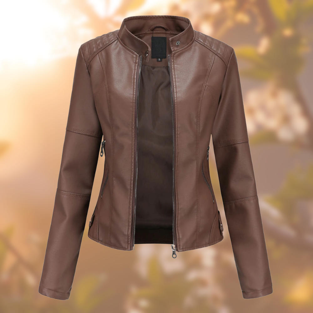 Rose - Elegante und Modische Lederjacke