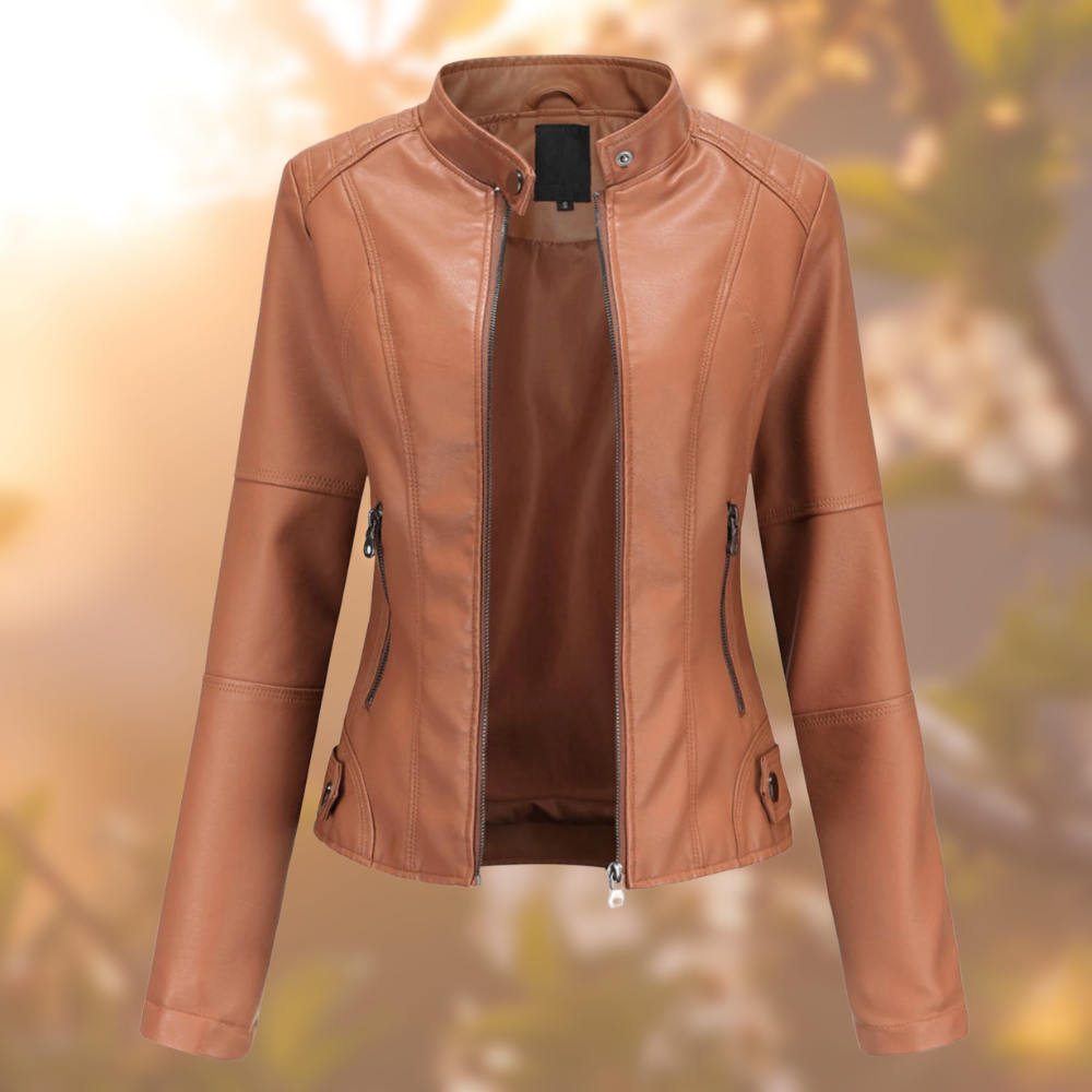 Rose - Elegante und Modische Lederjacke