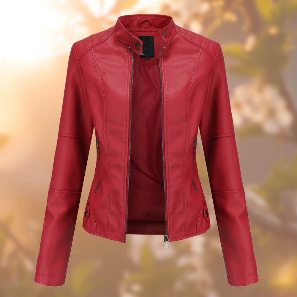 Rose - Elegante und Modische Lederjacke