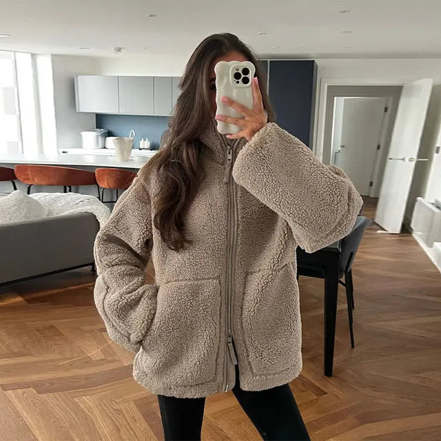 Selany | Fleecejacke mit hohem Kragen