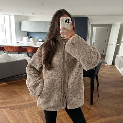 Selany | Fleecejacke mit hohem Kragen