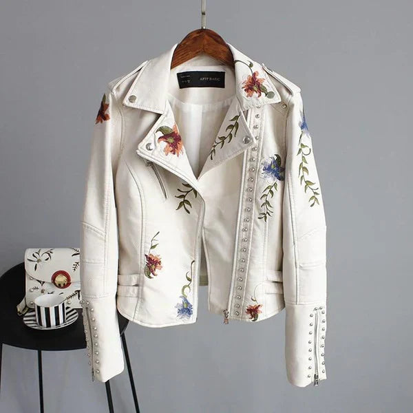 Floralyn-lederjacke