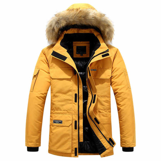 Klesronis | Herren Winterparka mit Fellkragen