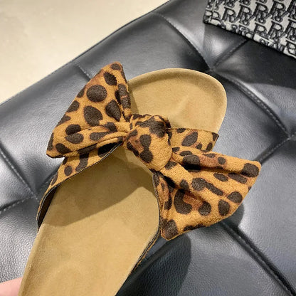 Heidi-Mode | Schleifen-Knoten Kork Hausschuhe