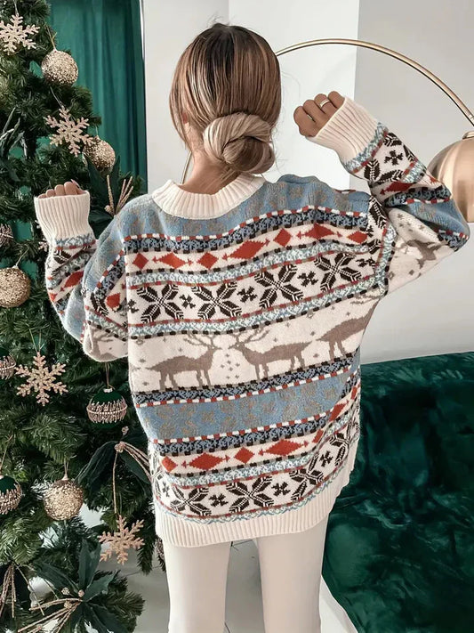 Malvina - Festlicher Weihnachts-Pullover Gemütliche Strickmode