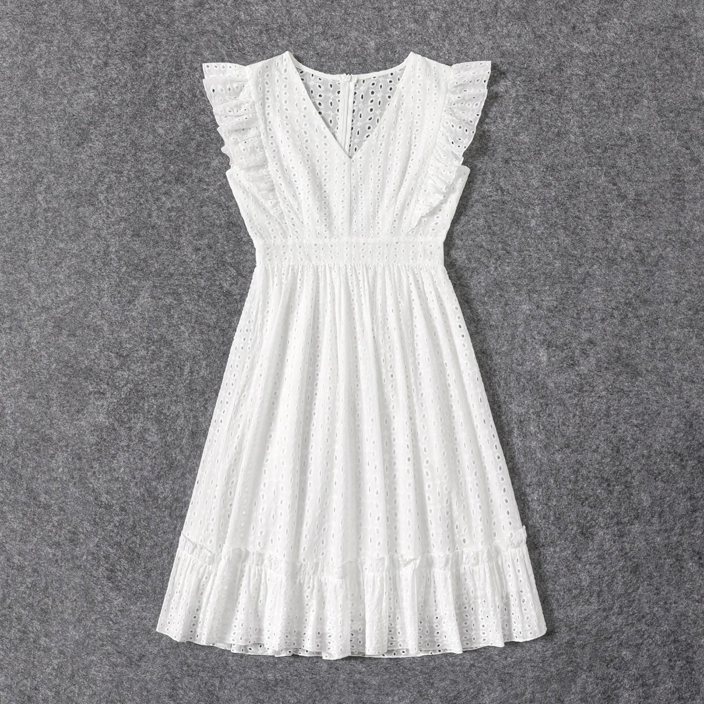 Amelie - Weißes Broderie Anglaise Kleid