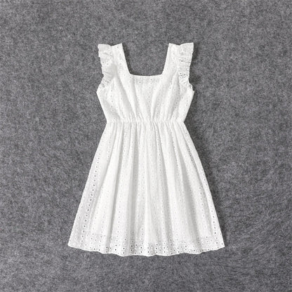 Amelie - Weißes Broderie Anglaise Kleid