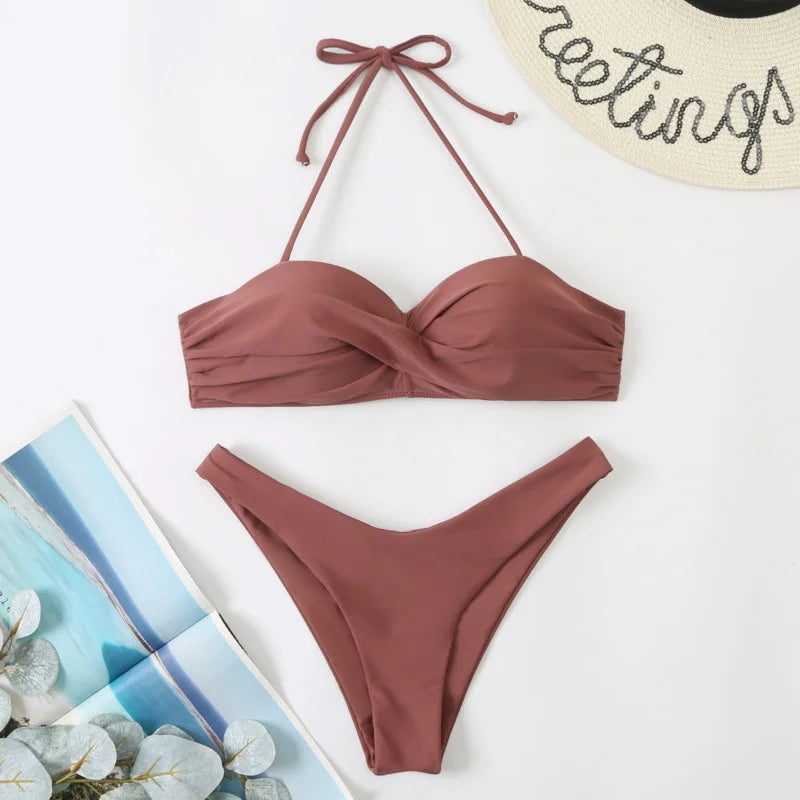 Heidi-Mode | Sexy Bikini mit Push Up Frauen Badebekleidung Frauen Badeanzug Mädchen Bikiniset Schwimmen Badehosen für Strandbekleidung Pool Sommer