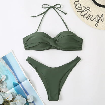 Heidi-Mode | Sexy Bikini mit Push Up Frauen Badebekleidung Frauen Badeanzug Mädchen Bikiniset Schwimmen Badehosen für Strandbekleidung Pool Sommer