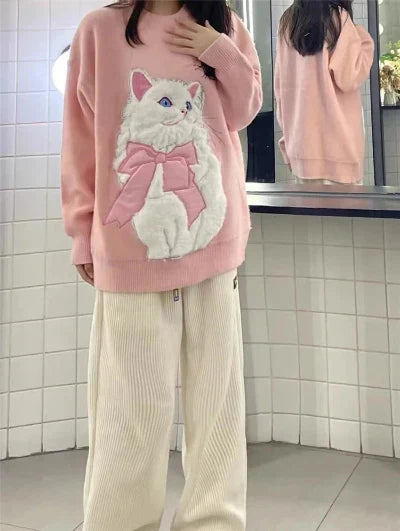 Heidi-Mode | Charmante Kattensweater Voor Vrouwen