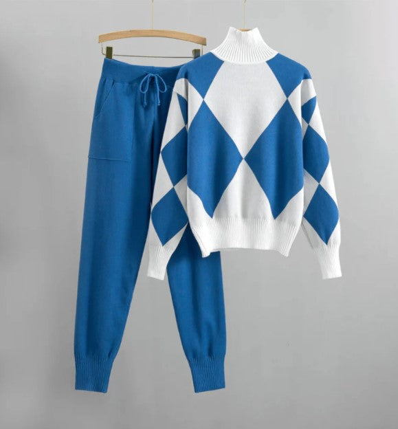 Heidi-Mode | Schickes und stilvolles Herbst-Jogging-Set Sweatshirt und Hose für Frauen